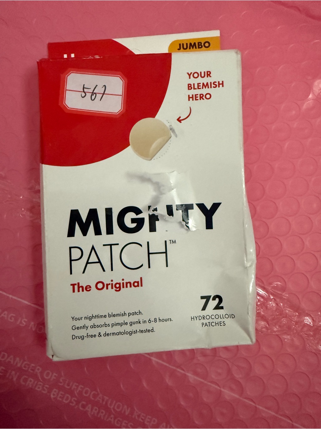 Mighty Patch The Original Jumbo  White  Red Packaging